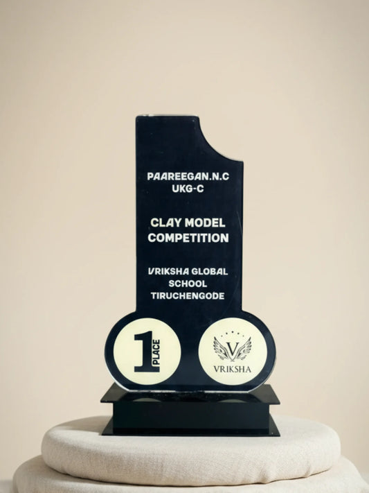Clay Model Trophy Academic Award - Custom Engraved Competition Prize