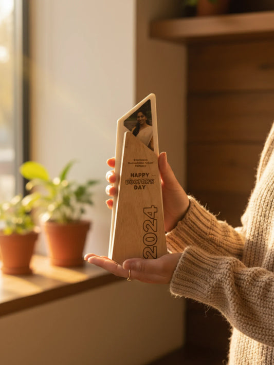 Doctor Trophy premium medical award display shot