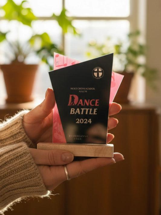 Dance Competition Shield - Custom award for classical dance contests and cultural performances