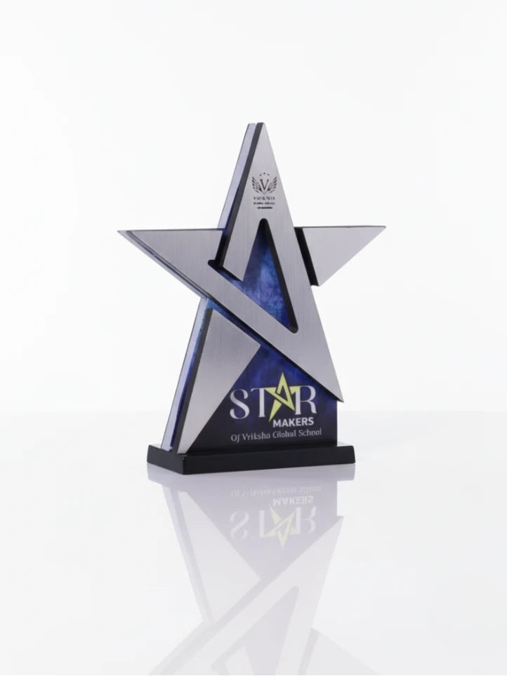 Star-shaped award with 'STAR MAKERS' branding on a white background