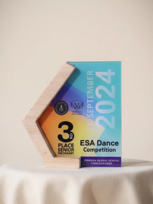 Dance Trophy alternative angle - custom award for dance competitions