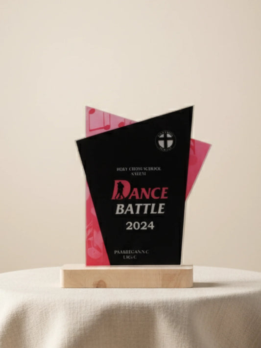 Dance Competition Custom Shield - Professional award for dance contests and performance recognition