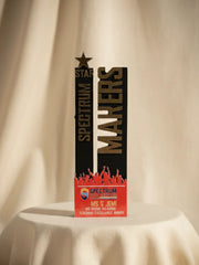 Spectrum Makers award on a beige background