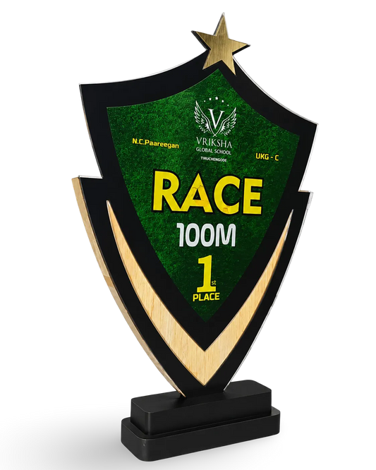 Unique Champion's Shield Trophy - Custom First Place Award