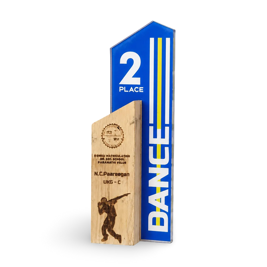 Second Place Dance Trophy - Shield Design Best Performance Award