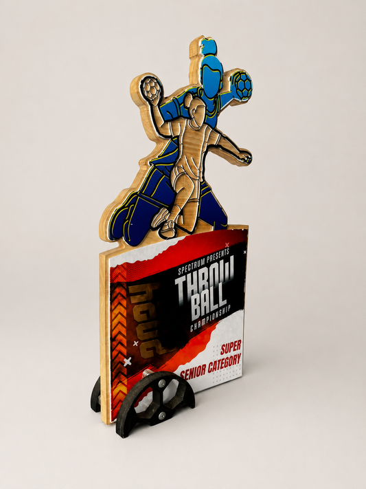 Tamil Nadu Throwball Champion Trophy - Unique Award for Winners