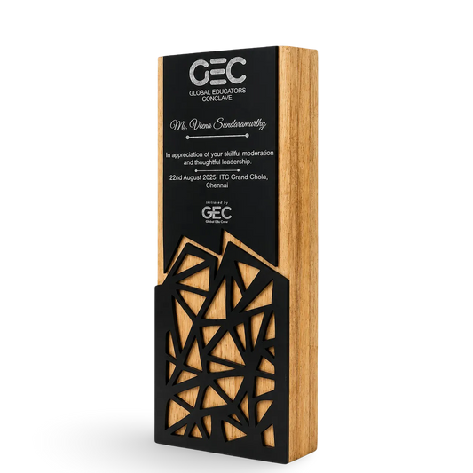Wooden Corporate Trophy | Buy Premium Recognition Award India
