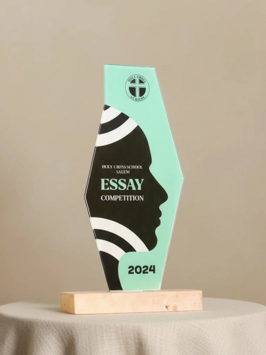 Essay Trophy Academic Awards 2025 - Premium competition award for writing excellence and literary merit