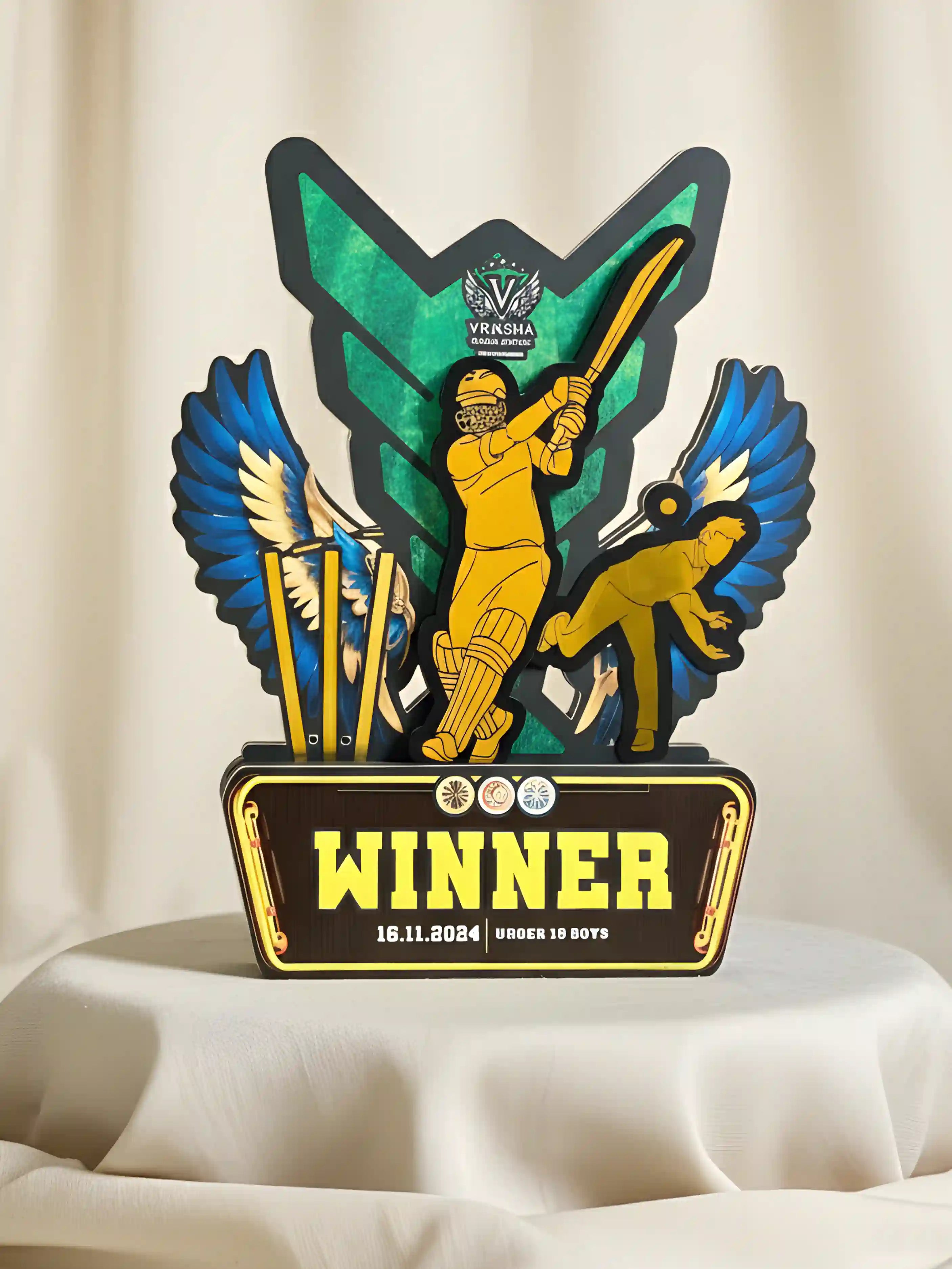 ICC Cricket World Cup Trophy - Premium Custom Cricket Trophy Replica by EcoTrophy