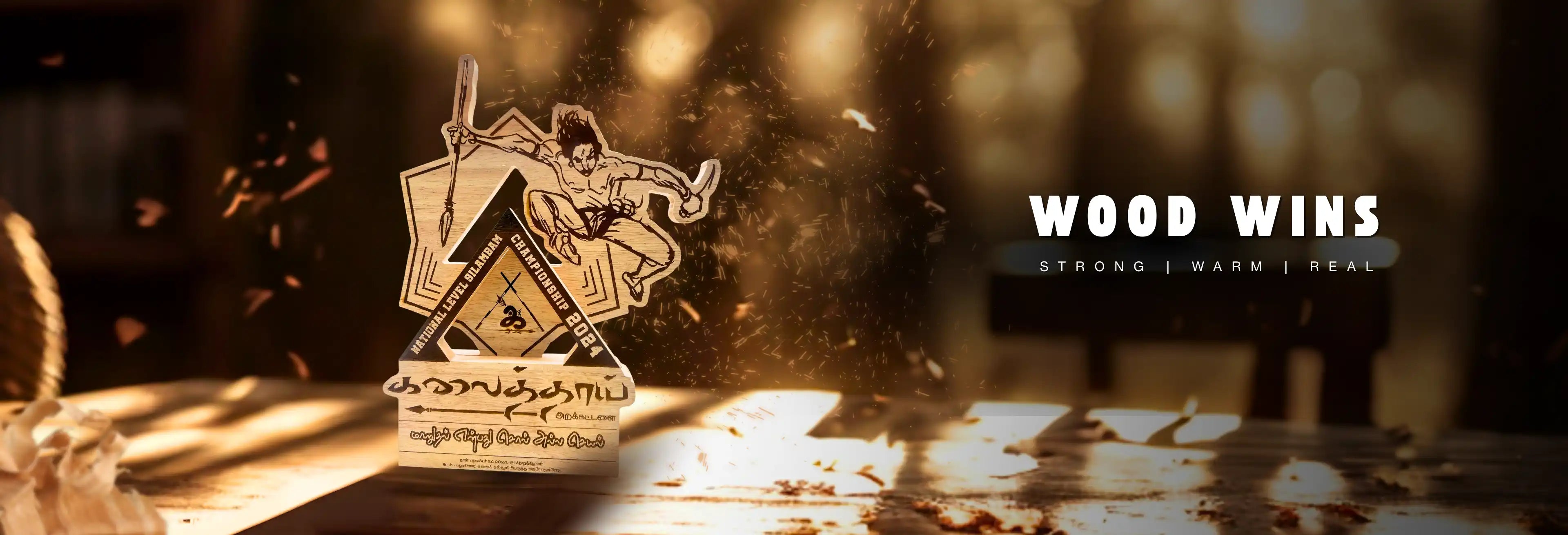 Premium Wooden Trophy Collection