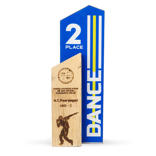 Second Place Dance Trophy - Shield Design Best Performance Award