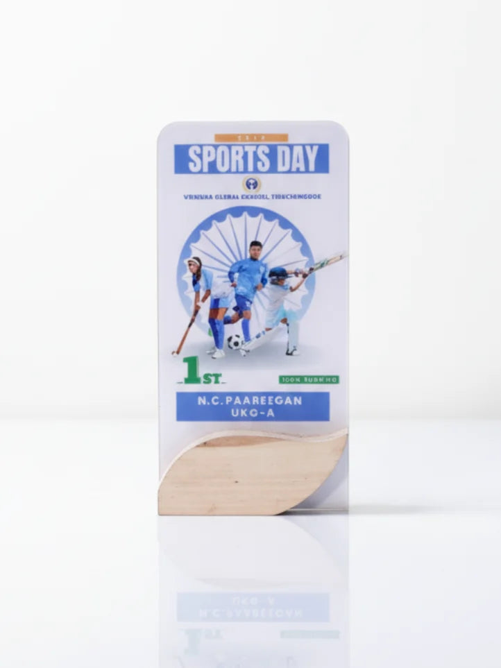 Sports-themed product packaging with images of athletes and text on a white background
