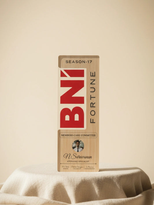 BNI Fortune product packaging on a beige surface with a beige background