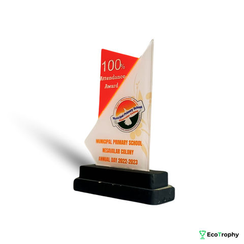 Trophy Shop: Perfect Attendance Award - Customized for Tamil Nadu Schools
