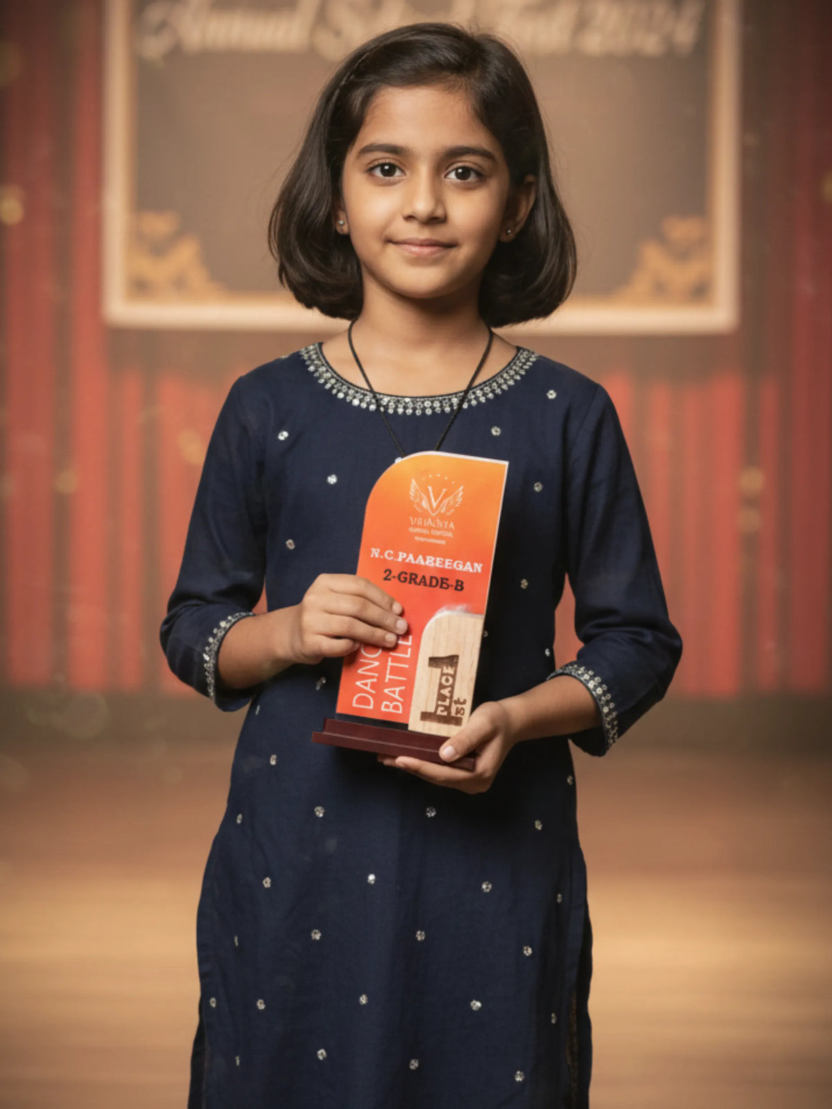 Custom sports trophies with personalization from trophy shop - golden awards with engraved details for winners