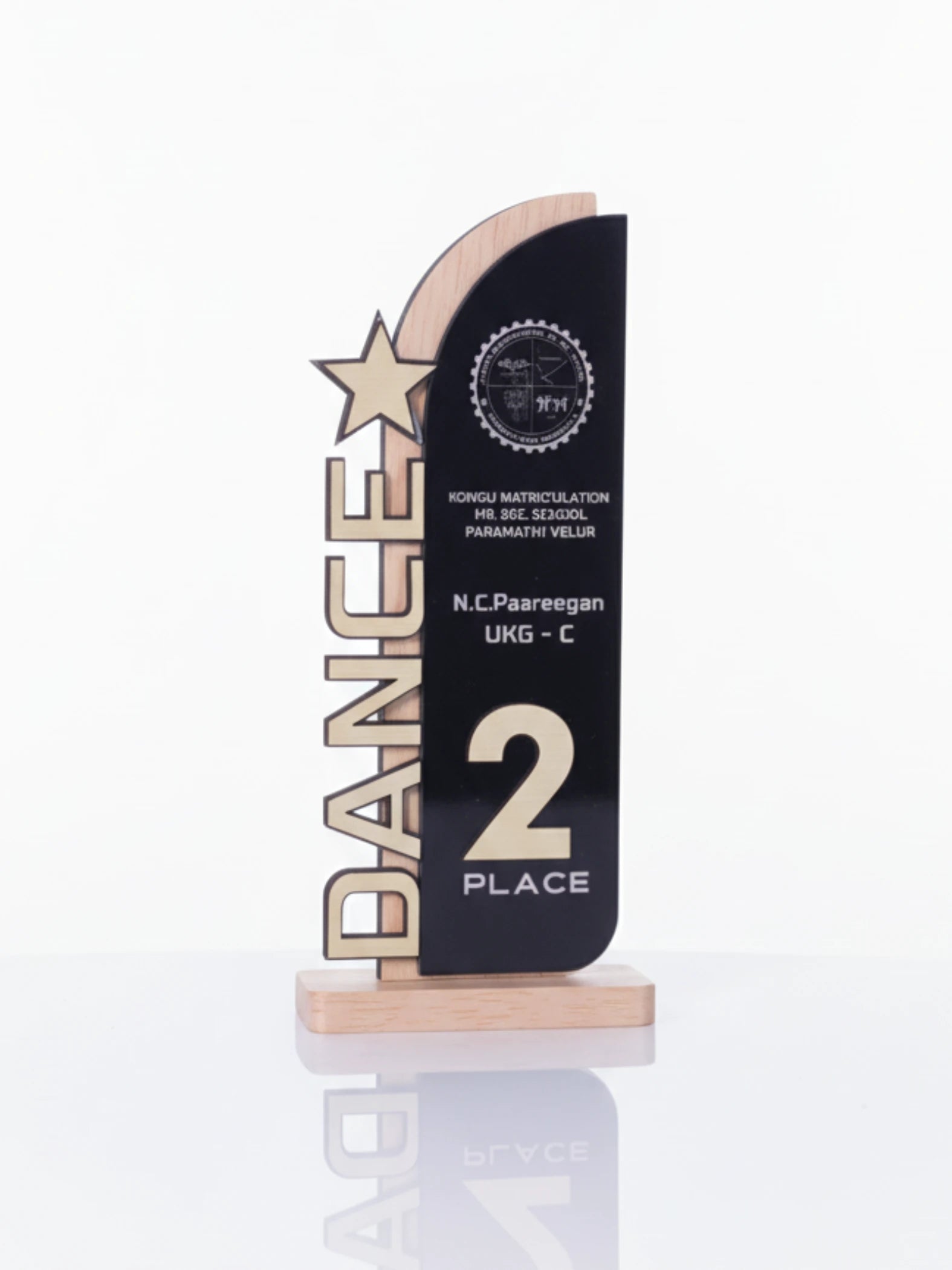 Cultural Day Best Dance Trophy displayed as prestigious recognition award for dance competitions