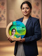 Set of three trophies in small, medium, and large sizes, arranged side by side to showcase options available for awards.