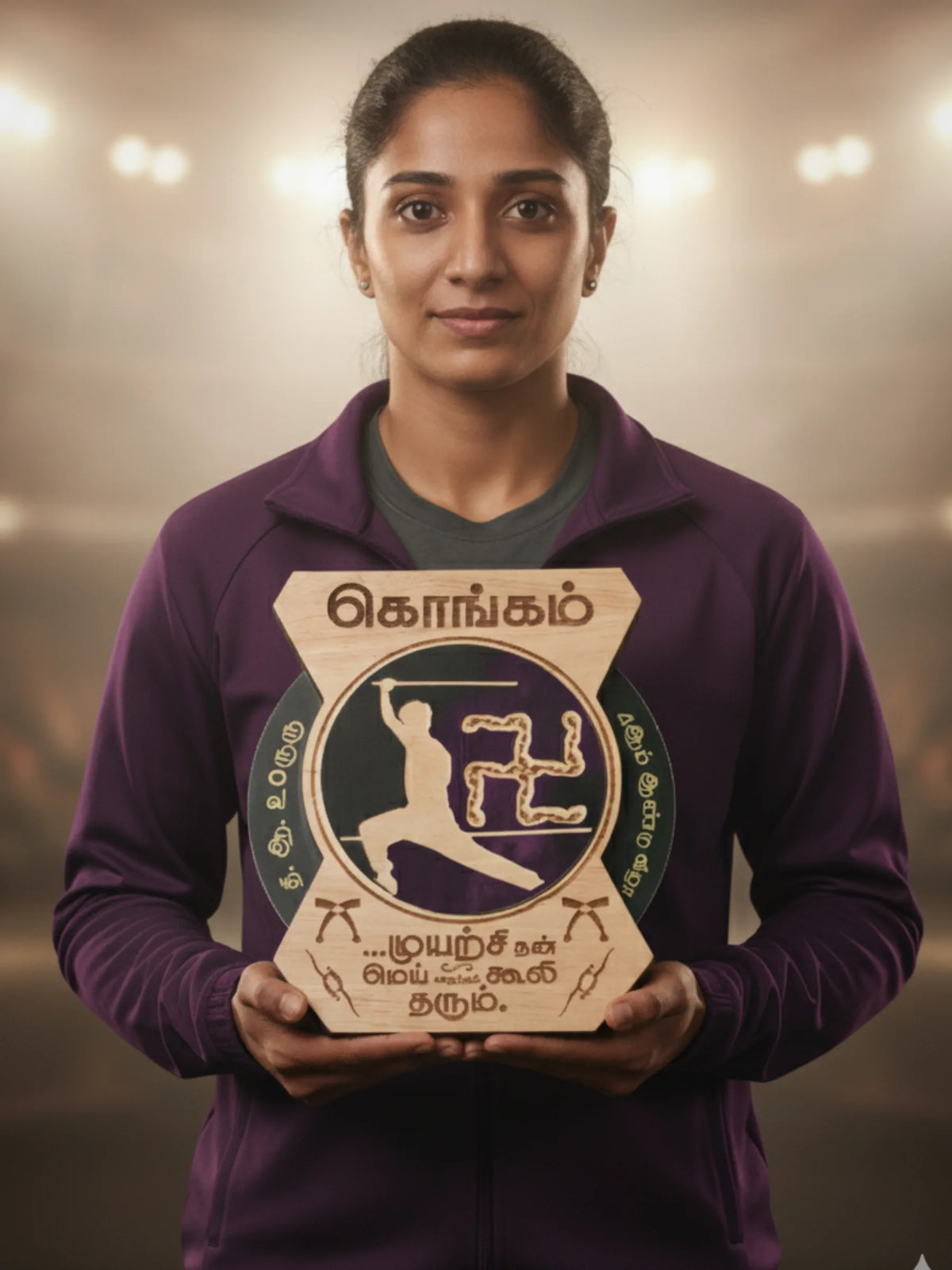 Combat Victory Silambam Trophy detail view