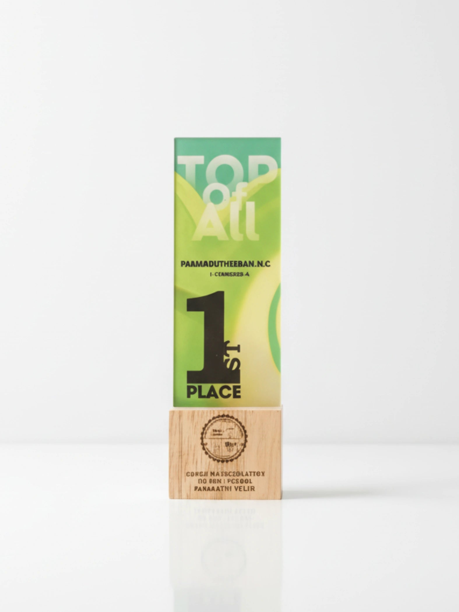 Top of All Class Acrylic Trophy - Tamil Nadu Academic Excellence Award
