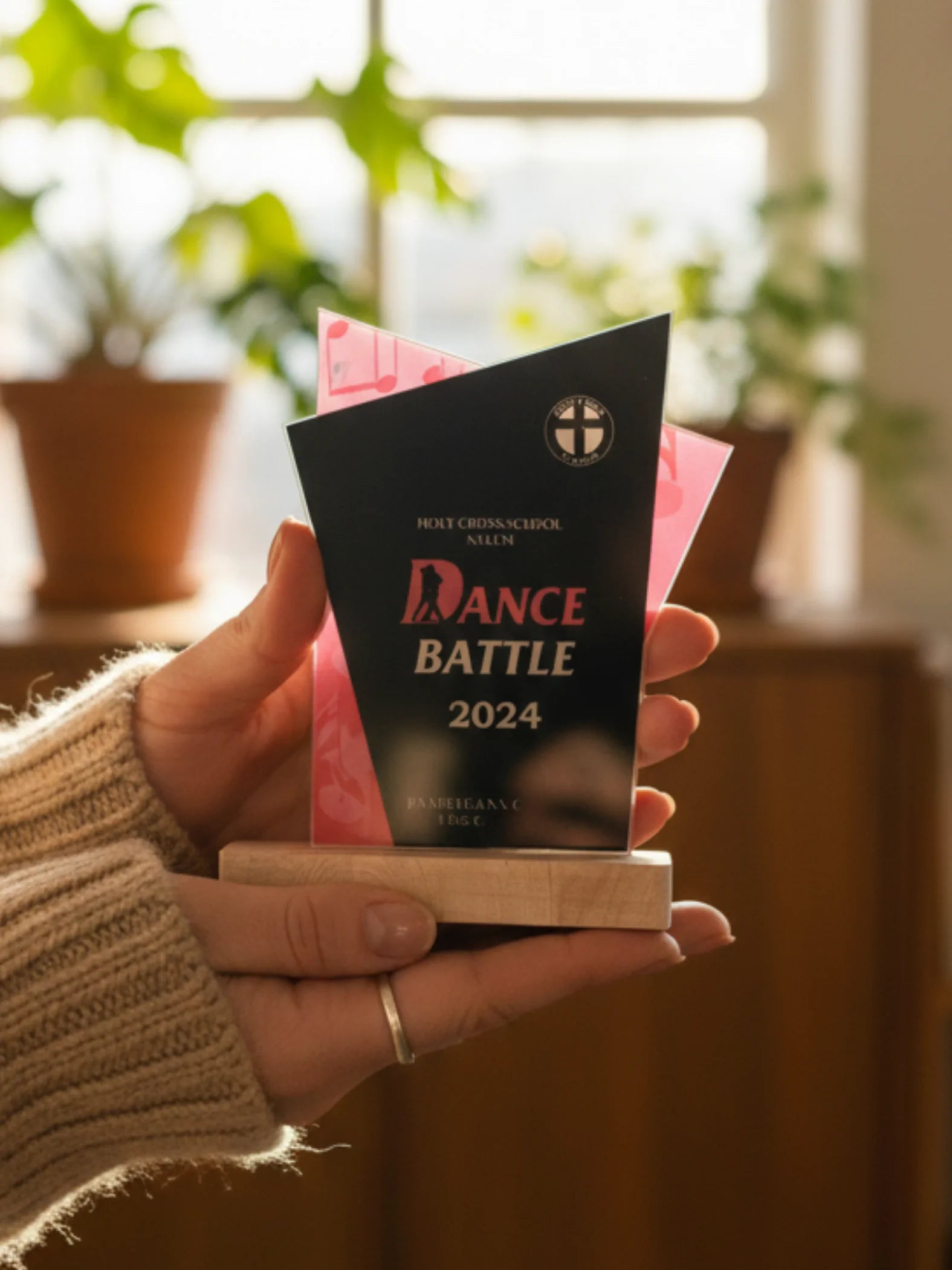 Dance Competition Shield - Custom award for classical dance contests and cultural performances