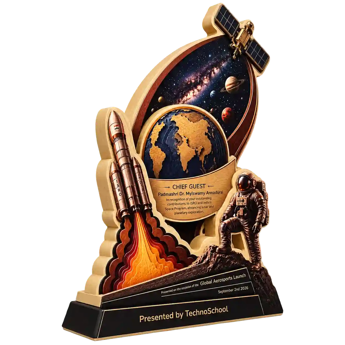 Space Exploration Chief Guest Recognition Trophy