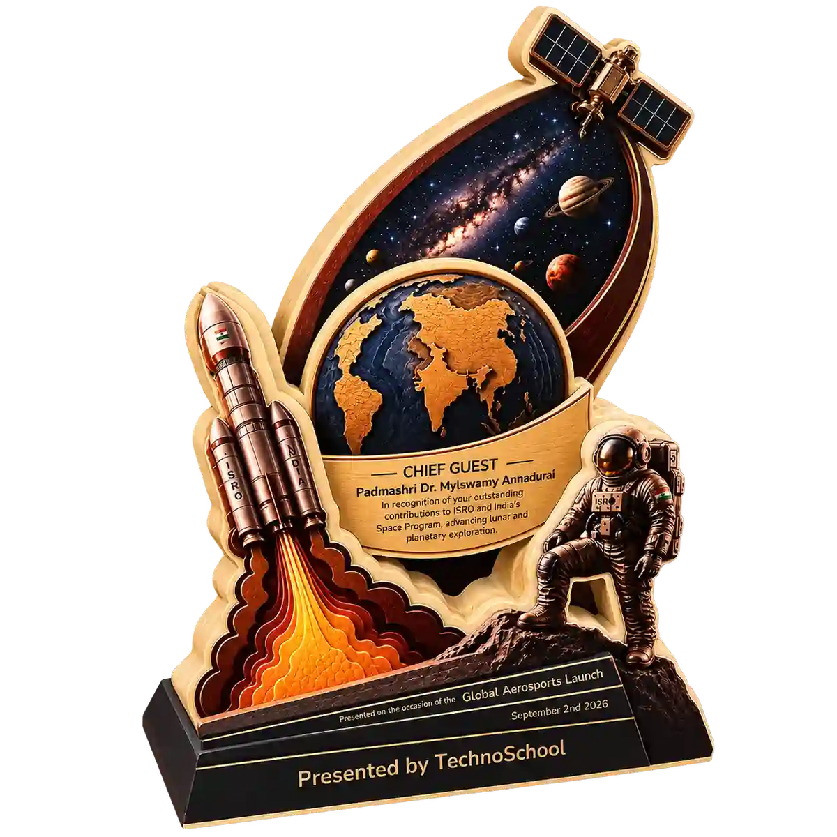 Space Exploration Chief Guest Recognition Trophy