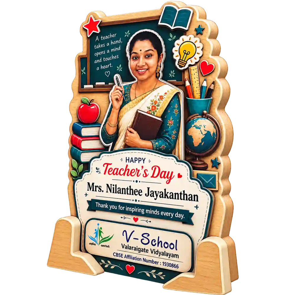 Teacher's Day Appreciation Trophy