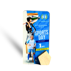 Personalized Sports Day Trophy - Modern Acrylic Design