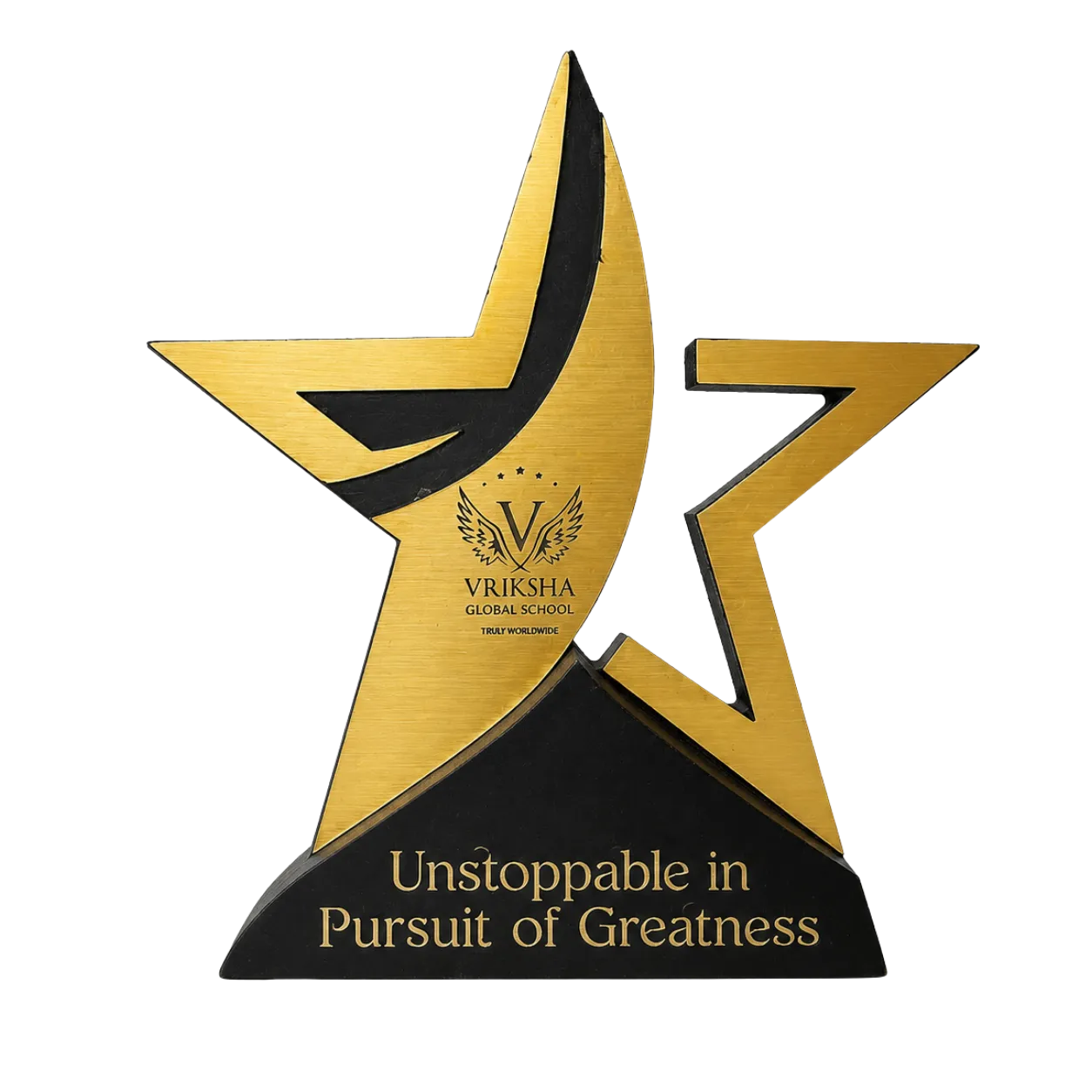 Custom Star Performer Awards - Wood & Acrylic Trophy
