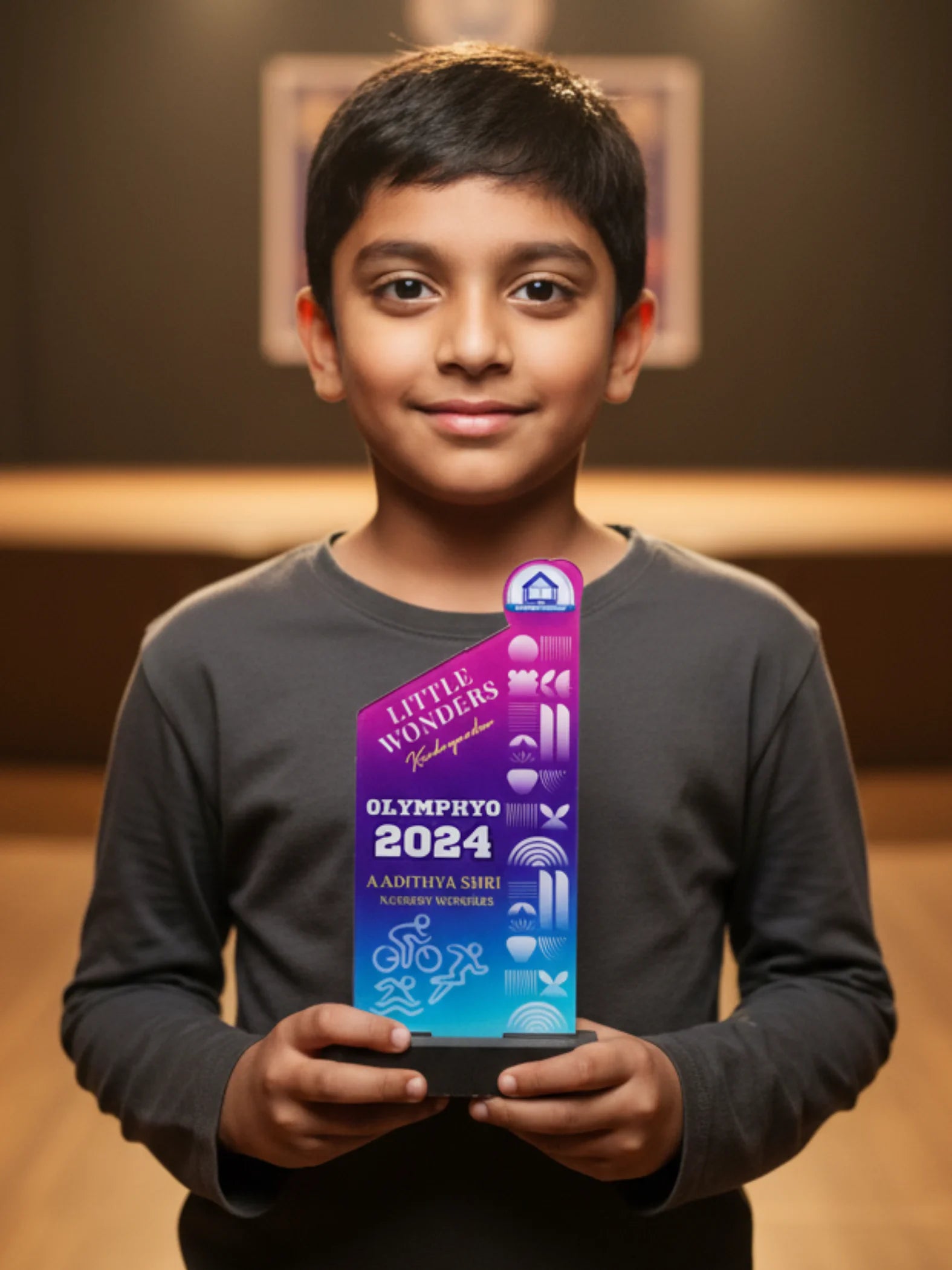 Golden first place trophy for premium achievers - top award with elegant design for championship winners and excellence