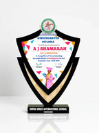 Premium graduation trophy for academic achievement - custom memento for graduation ceremonies