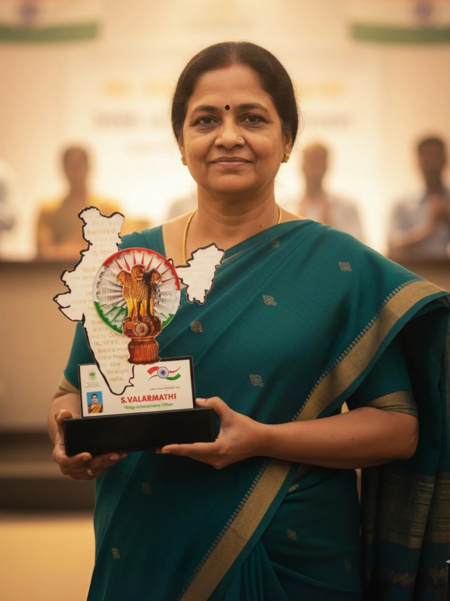  Independence Day India map trophy - custom patriotic award featuring detailed Indian geography design for national celebrations and recognition ceremonies