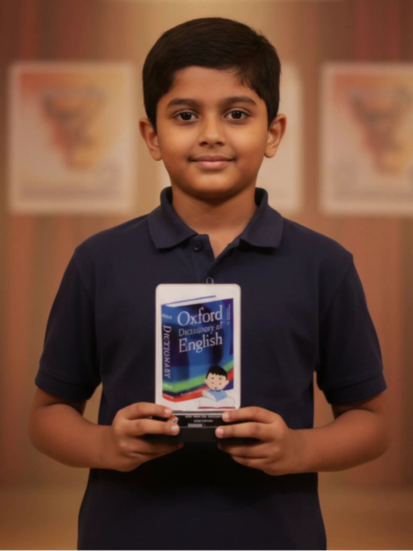 Honor vocabulary champions with our premium personalized academic shield trophy