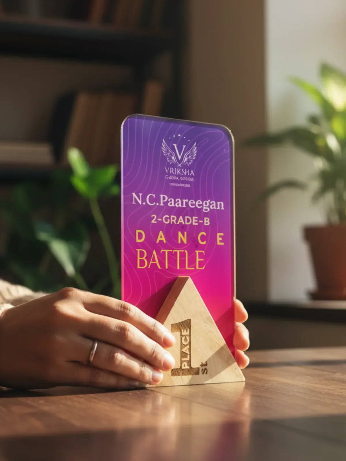 Dance Trophy Personalized Award with custom engraving options, perfect for dance competitions and performance recognition