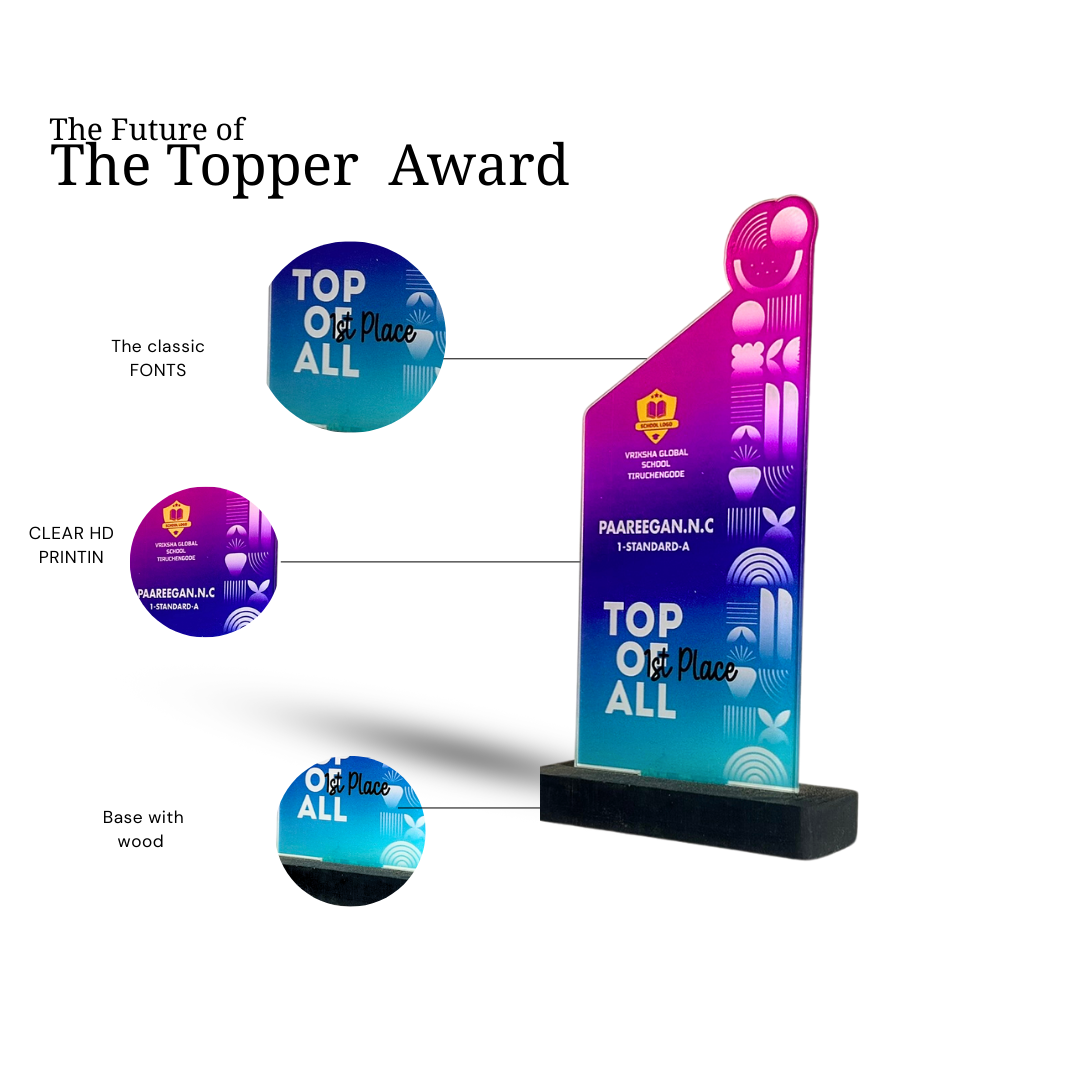 Personalized First Place Trophy - Custom Award for Outstanding Achievement