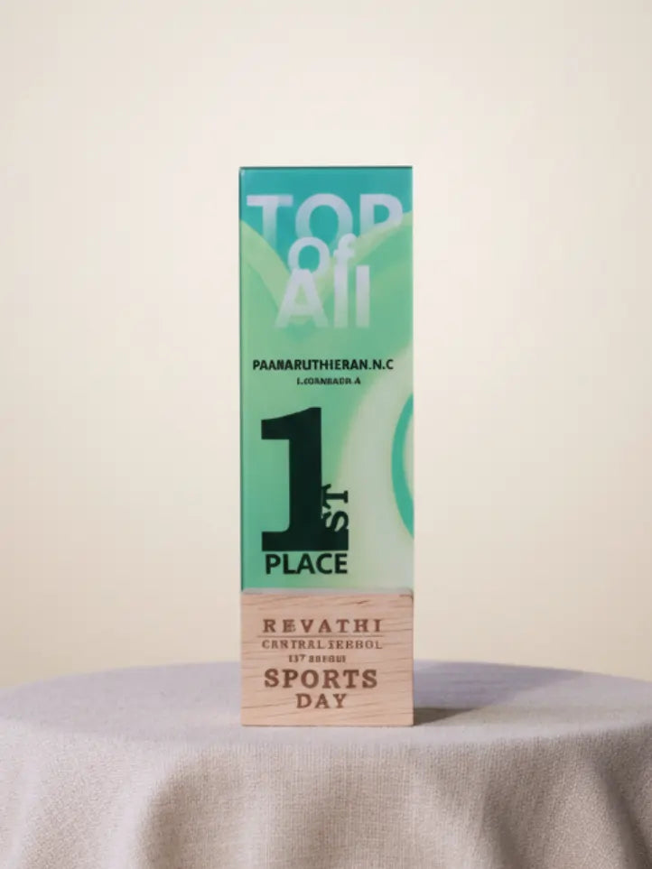  Trophy with 'Top of All' branding on a neutral background