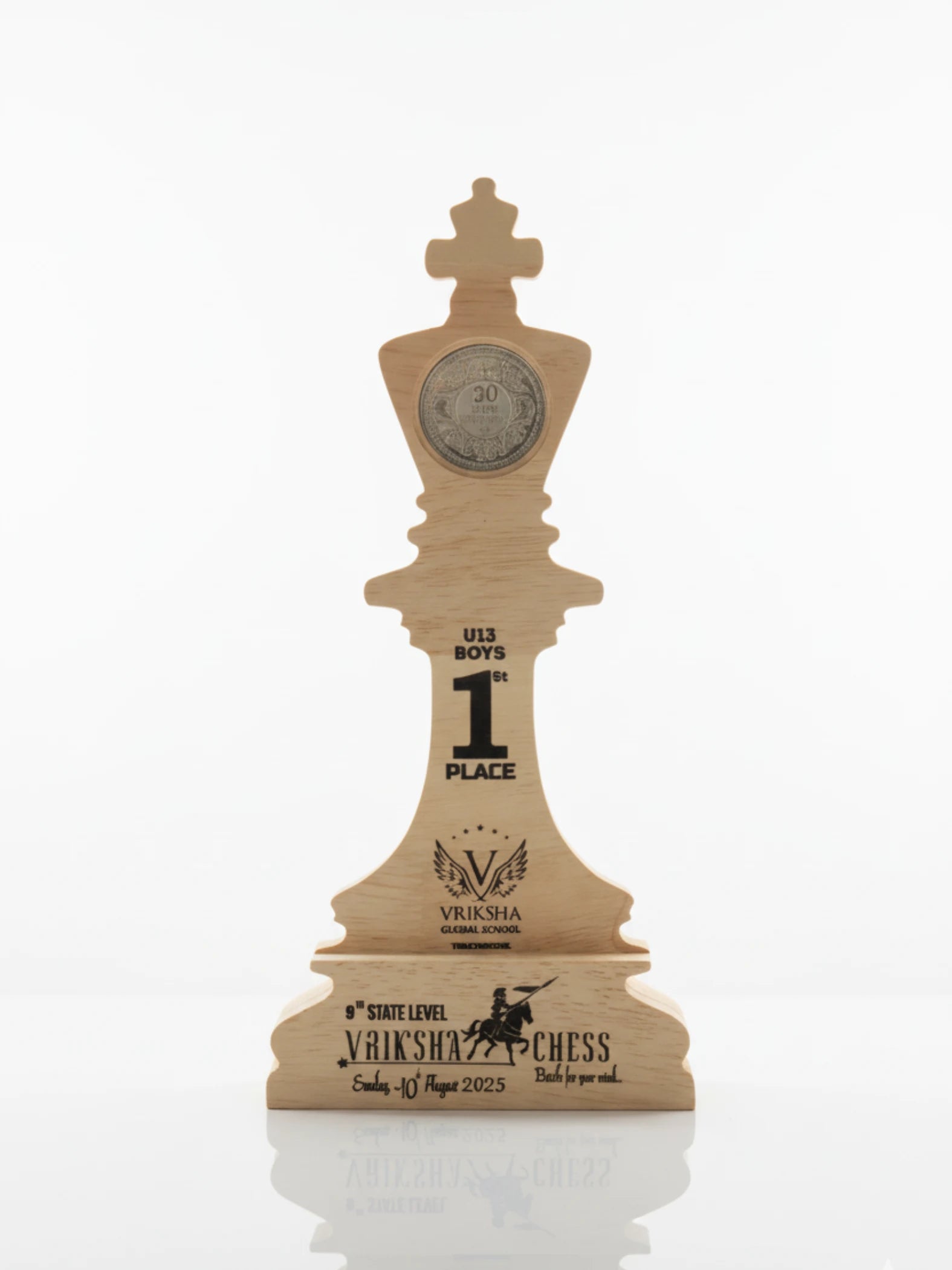 Chess Trophy - king design award shield