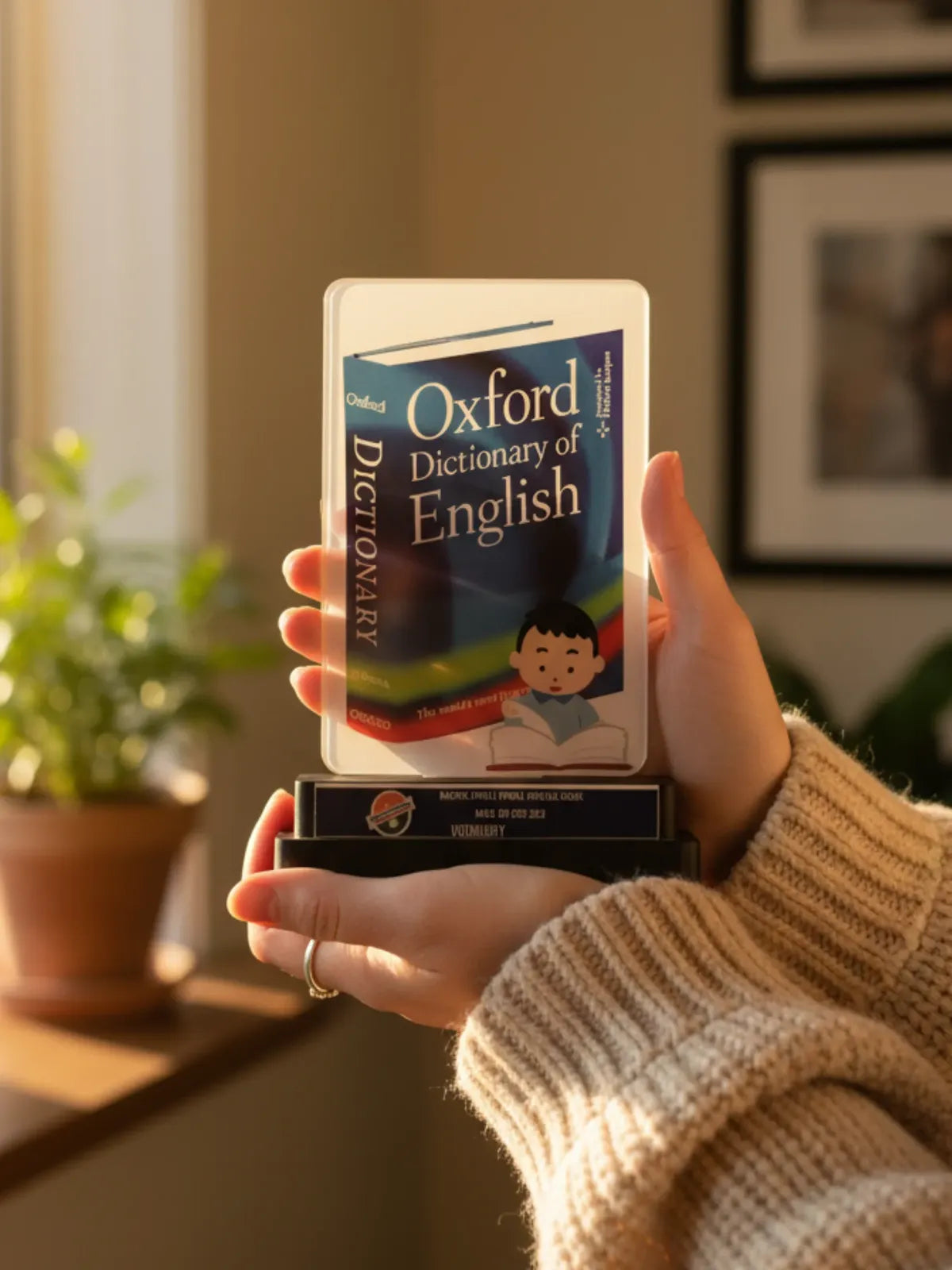 Celebrate vocabulary mastery with our personalized academic shield trophy.