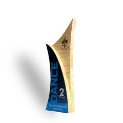 Personalized Dance Trophy - Unique Curved Design