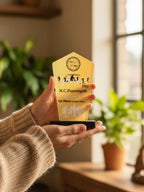 Outstanding achievement sports trophy with custom engraving - premium personalized award from Tamil Nadu trophy manufacturer