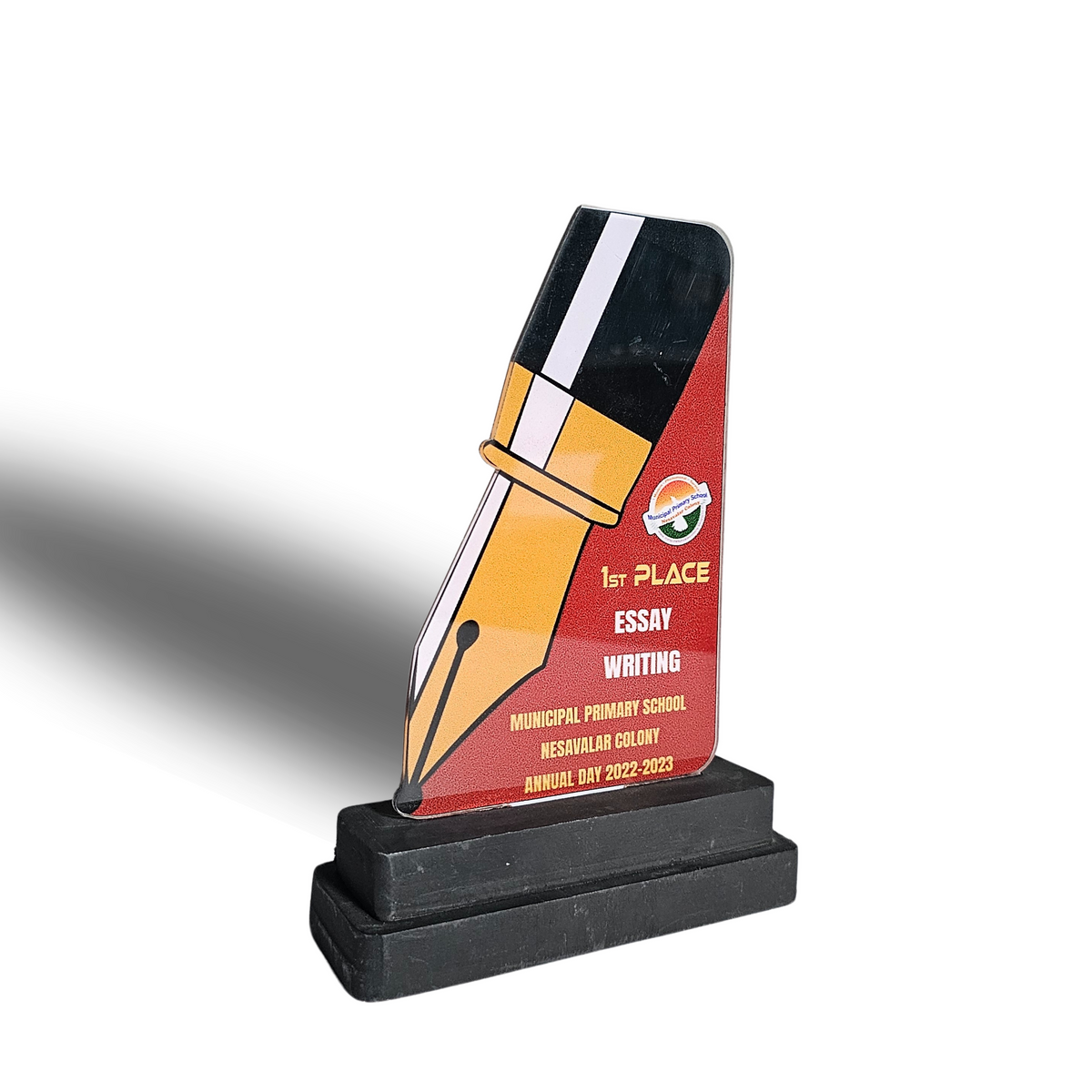 Custom Acrylic Essay Writing Trophy - 1st Place Award