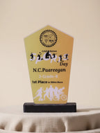 Custom engraved sports trophy for outstanding achievement - premium personalized award from leading Tamil Nadu trophy shop