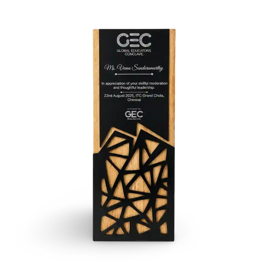 Wooden trophies India – premium wooden corporate trophy EcoTrophy