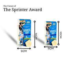 Personalized Sports Day Trophy - Modern Acrylic Design