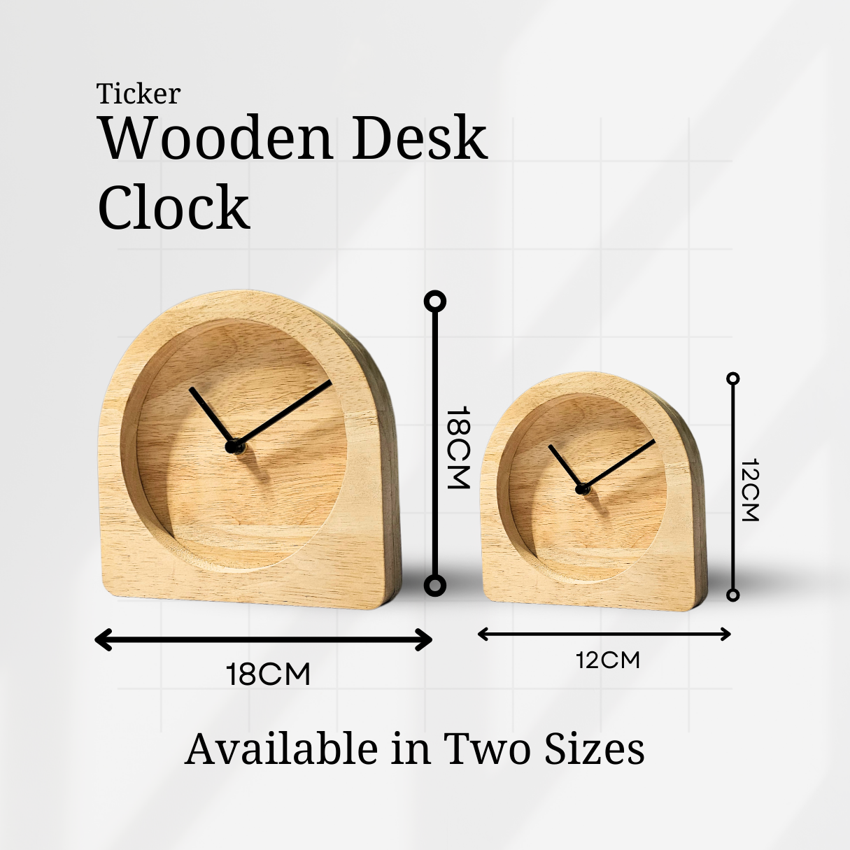 Wooden Table Clock