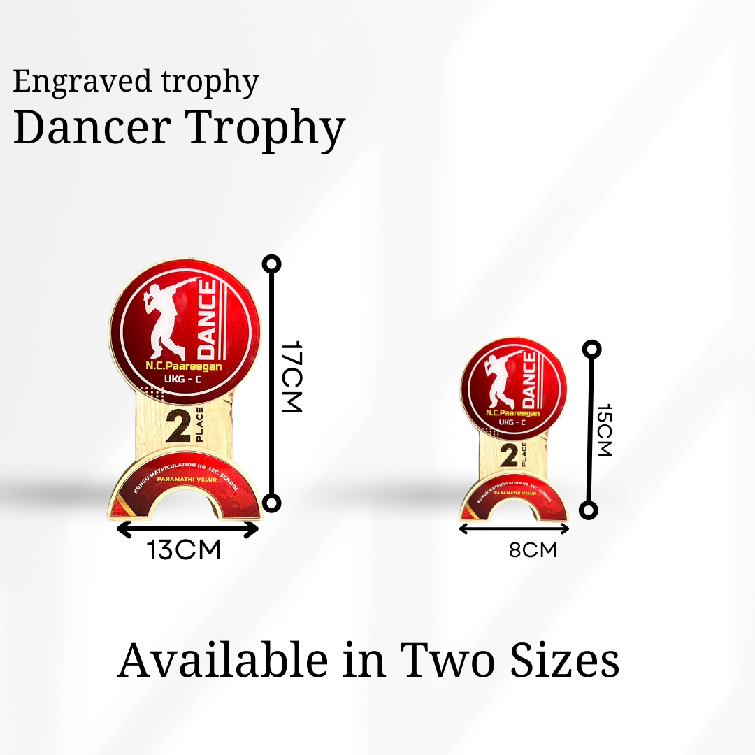 Personalized Dance Trophy - Creative Duo Design