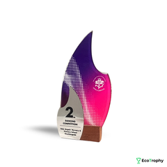 Personalized Dance Trophy - Unique Flame Design