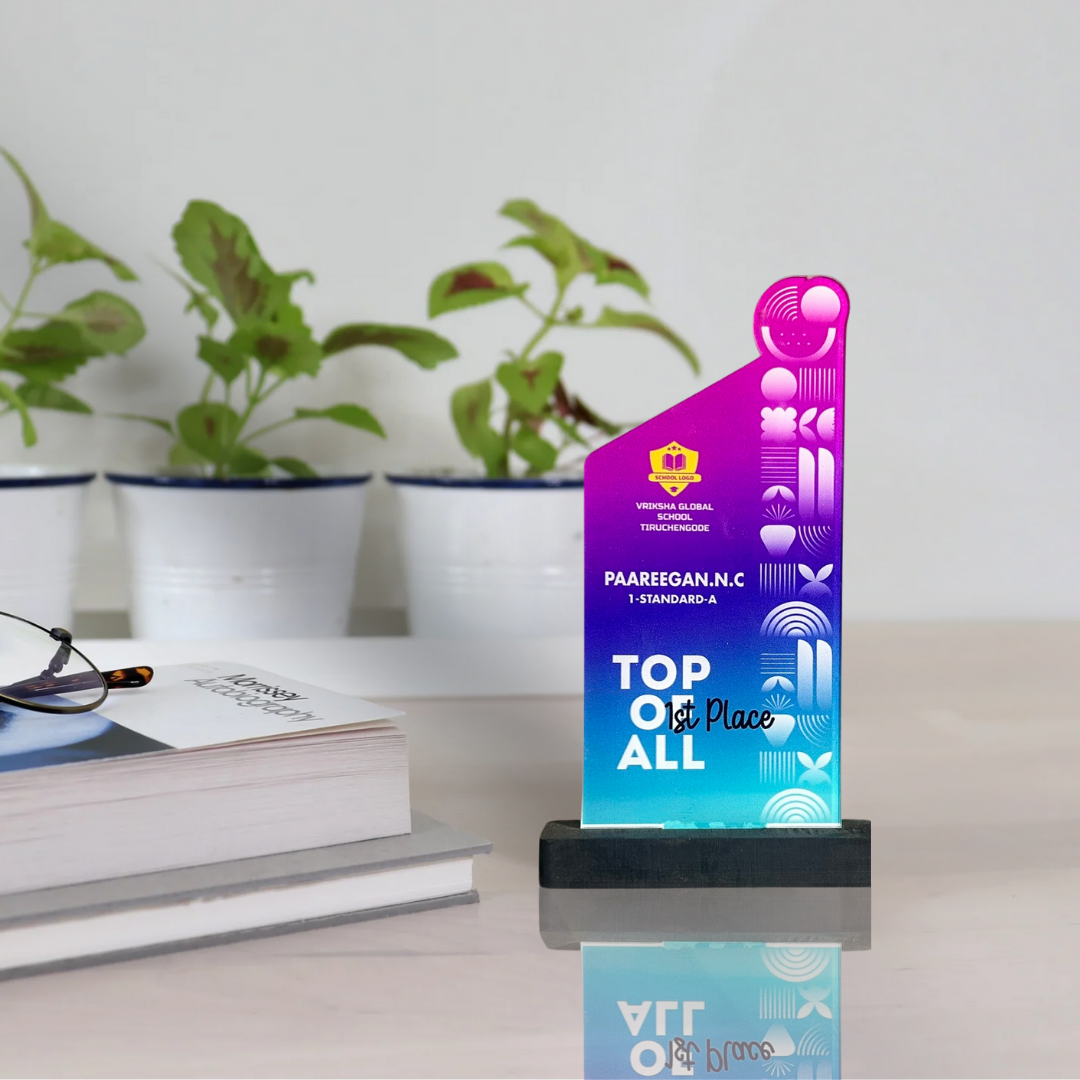 Personalized First Place Trophy - Custom Award for Outstanding Achievement