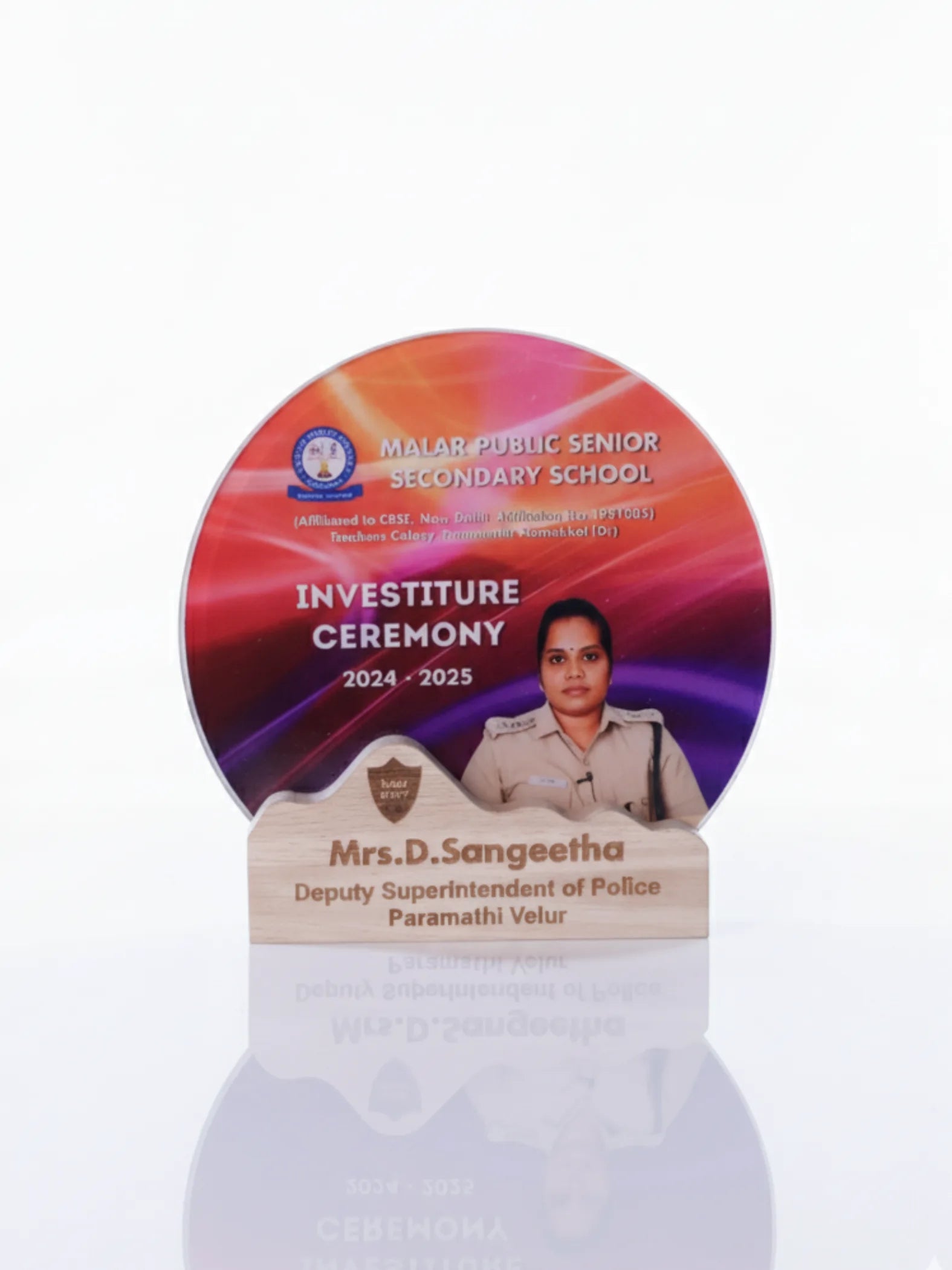 Chief Guest Trophy - Distinguished ceremonial award perfect for honoring special guests at school events

