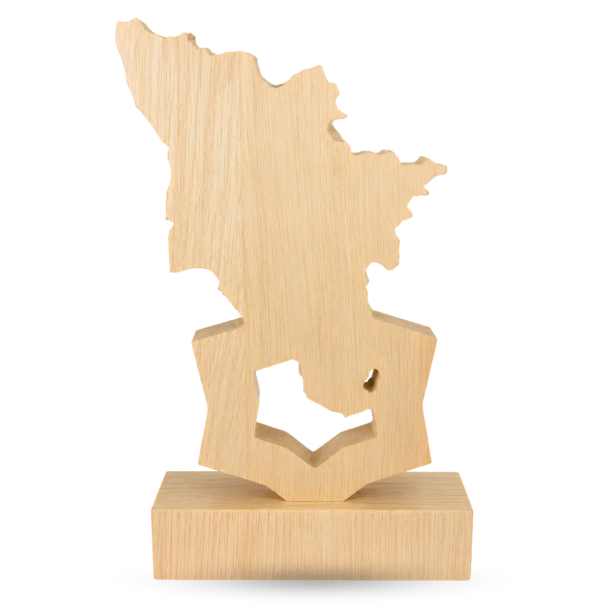 Silambam Trophy - Eco-Friendly Wooden & Acrylic Award